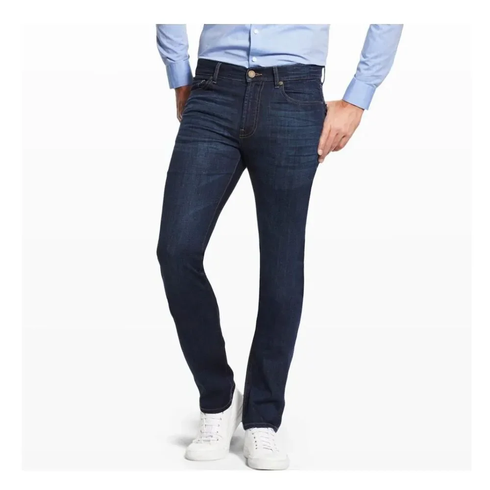 DL 1961 Dark Blue DL PRO 360° Comfort Russell Slim Straight Jean Ford 30 x 33 - Picture 1 of 12